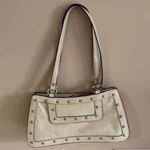 Gianni Bini Y2K Leather Studded Shoulder Handbag